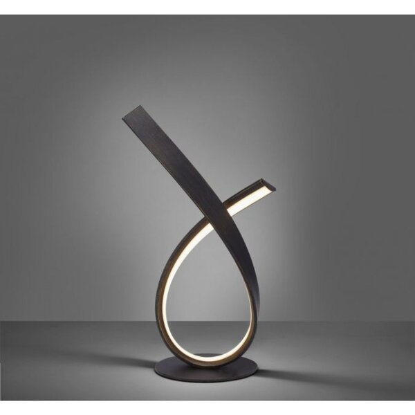 Élégante lampe de table LED brun rouille 38,5 cm à intensité variable