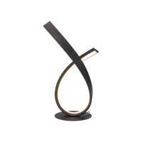 Élégante lampe de table LED brun rouille...