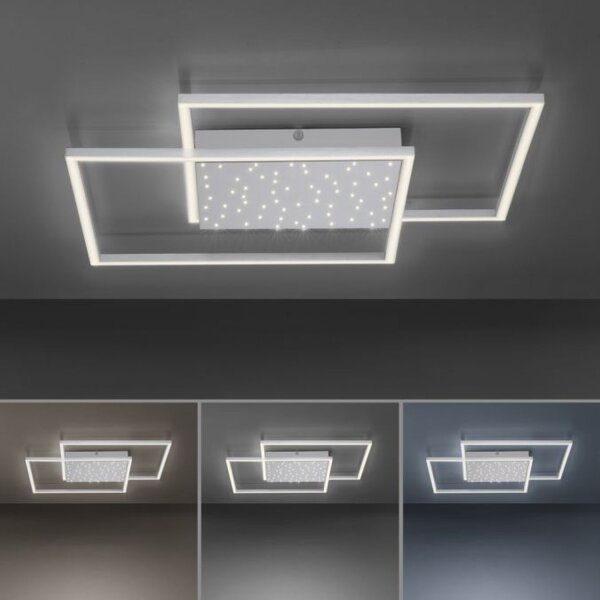 Plafonnier LED avec ciel de nuit en acier 49 W dimmable