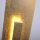 Elégant lampadaire LED blanc chaud 141 cm en feuille dor