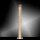 Elégant lampadaire LED blanc chaud 141 cm en feuille dor