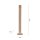 Elégant lampadaire LED blanc chaud 141 cm en feuille dor