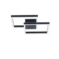 Lampe de plafonnier LED noir métal 53,5 cm 5000 lm...