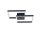 Lampe de plafonnier LED noir métal 53,5 cm 5000 lm dimmable