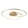 Plafonnier LED Anneaux lumineux en métal doré L:70 cm