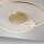 Plafonnier LED Anneaux lumineux en métal doré L:70 cm