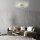 Plafonnier LED Anneaux lumineux en métal doré L:70 cm