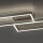 Lampe de plafonnier LED argent élégante Télécommande à intensité variable