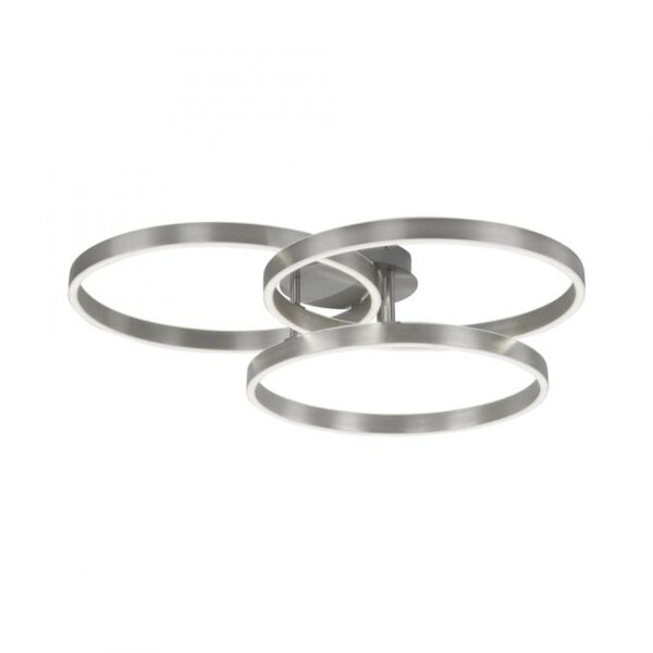 Lampe de plafonnier LED Anneaux Télécommande L:75 cm dimmable