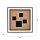 Plafonnier LED Bois Noir Interrupteur de série L:48 cm