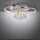 Lampe de plafonnier LED avec pendentif de cristal en chrome blanc chaud