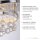 Lampe de plafonnier LED avec pendentif de cristal en chrome blanc chaud