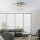 Lampe de plafonnier LED avec pendentif de cristal en chrome blanc chaud