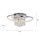 Lampe de plafonnier LED avec pendentif de cristal en chrome blanc chaud