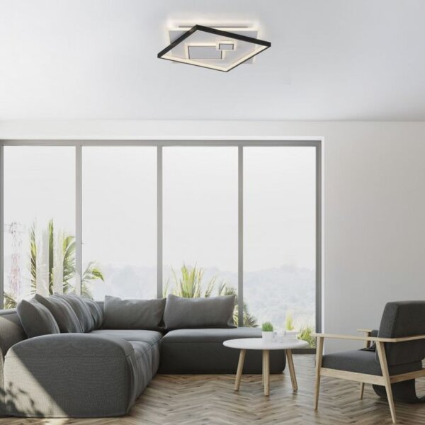 Lampe de plafonnier LED Blanc Noir Blanc chaud 3000 K 4900 lm
