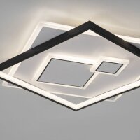 Lampe de plafonnier LED Blanc Noir Blanc chaud 3000 K...