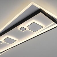 Lampe de plafonnier LED Blanc Noir Blanc chaud 3000 K...