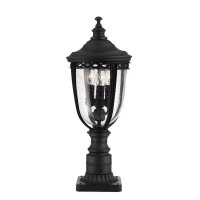 Petite lampe dallée Noir H:55cm Terrasse Jardin