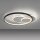Lampe de plafonnier LED Anneaux Blanc Noir Blanc chaud 3000 K 27 W