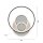 Lampe de plafonnier LED Anneaux Blanc Noir Blanc chaud 3000 K 27 W
