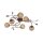 Lampe de plafonnier G9 L:68 cm Boules or Floral