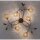 Lampe de plafonnier G9 L:68 cm Boules or Floral