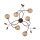 Lampe de plafonnier G9 L:68 cm Boules or Floral