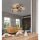 Lampe de plafonnier G9 L:68 cm Boules or Floral