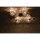 Plafonnier rustique G9 4 flammes boules or floral