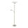 Lampadaire LED avec bras de lecture laiton verre 181 cm 3900 lm