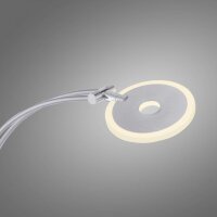 Lampadaire LED avec bras de lecture en acier verre 200 cm...