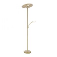 Lampadaire LED lampe de lecture en laiton verre 200 cm...