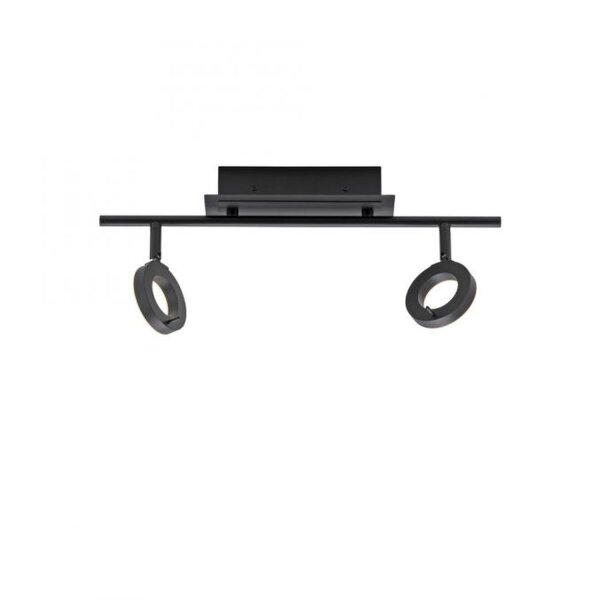 Spot de plafond LED flexible anthracite IP44 50 cm à faible éblouissement