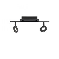 Spot de plafond LED flexible anthracite IP44 50 cm...