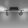 Spot de plafond LED flexible anthracite IP44 50 cm à faible éblouissement