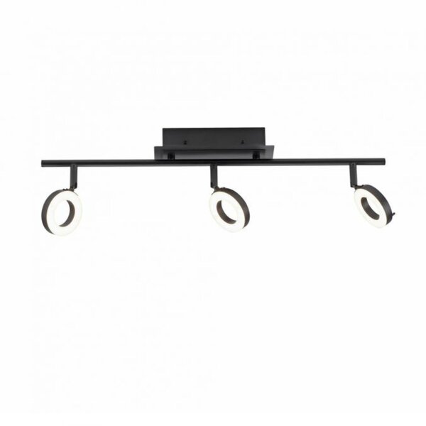 Spot de plafond flexible à LED anthracite IP44 67 cm à faible éblouissement