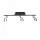 Spot de plafond flexible à LED anthracite IP44 67 cm à faible éblouissement