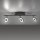 Spot de plafond flexible à LED anthracite IP44 67 cm à faible éblouissement
