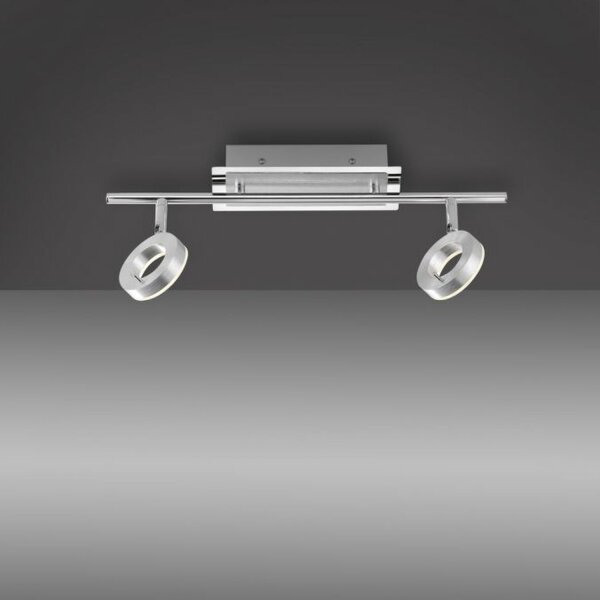 Spot de plafond LED flexible en aluminium IP44 L:50,5 cm