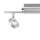 Spot de plafond LED flexible en aluminium IP44 L:50,5 cm