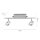 Spot de plafond LED flexible en aluminium IP44 L:50,5 cm