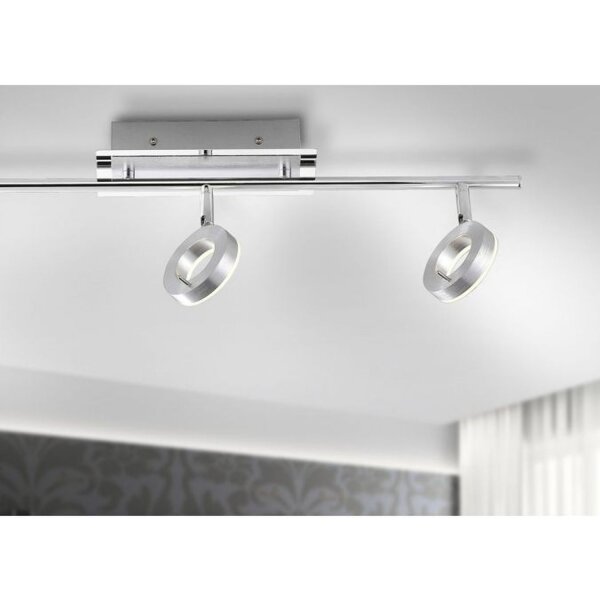 Spot de plafond LED flexible en aluminium IP44 L:67 cm