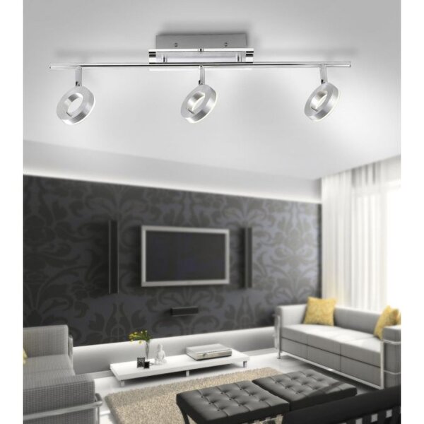 Spot de plafond LED flexible en aluminium IP44 L:67 cm