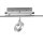 Spot de plafond LED flexible en aluminium IP44 L:67 cm