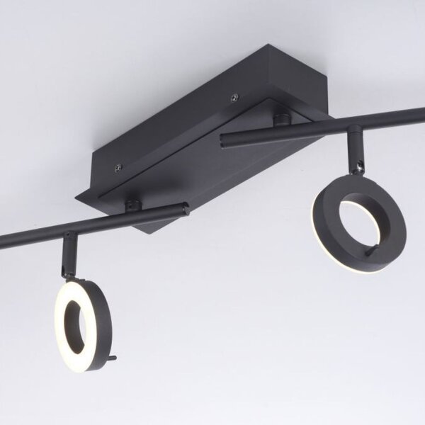 Spot de plafond flexible à LED anthracite IP44 94 cm 26 W