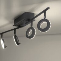 Spot de plafond flexible à LED anthracite IP44 94...