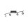 Spot de plafond flexible à LED anthracite IP44 94 cm 26 W