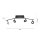 Spot de plafond flexible à LED anthracite IP44 94 cm 26 W