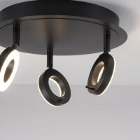 Spot de plafond mobile à LED anthracite IP44...