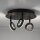 Spot de plafond mobile à LED anthracite IP44 Ø33,5 cm